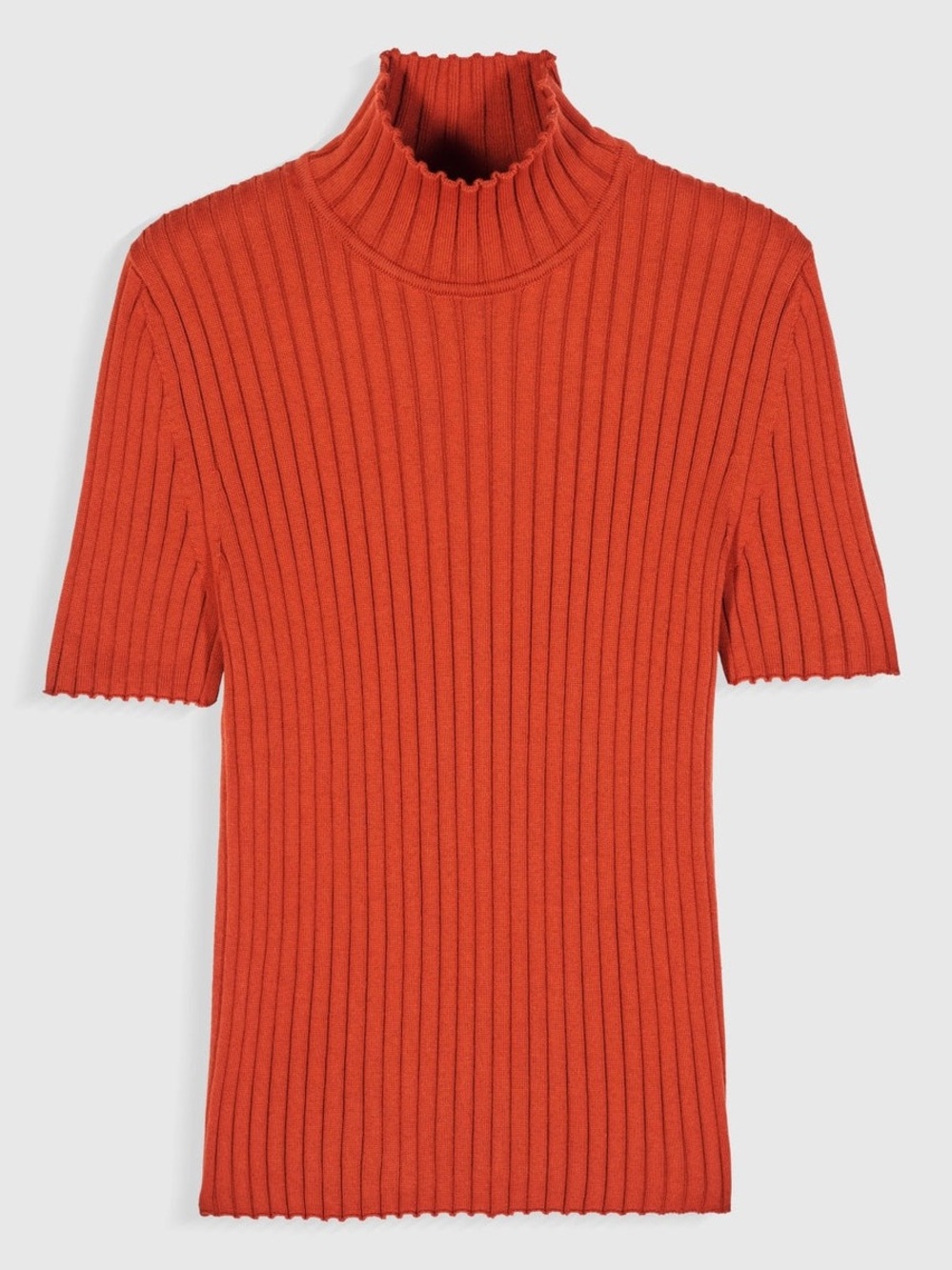 Maria De La Orden Mick Ribbed Mock Top  Tabacco